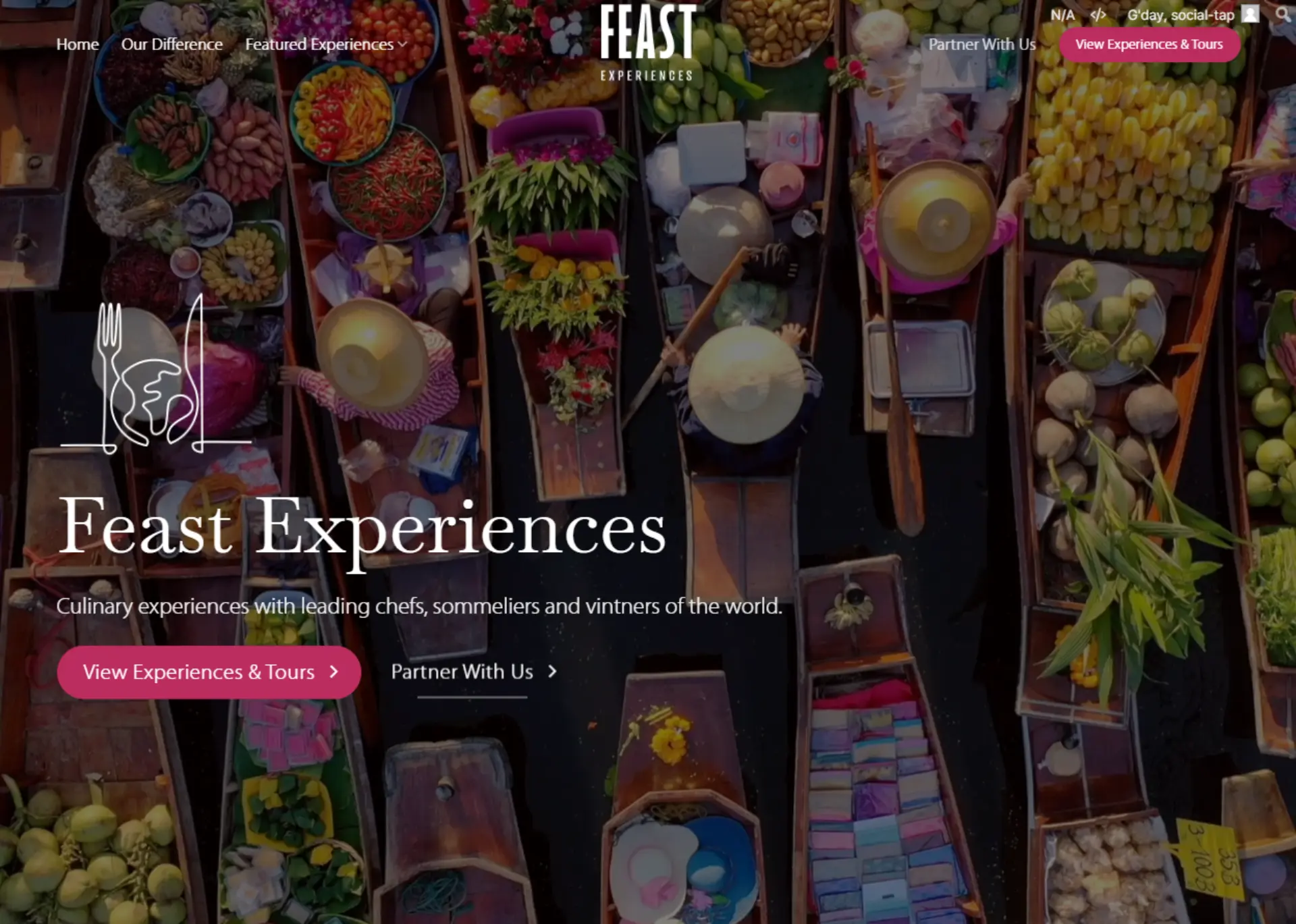 Hospitality Tourism Website Design Parker Food Pty Limited
