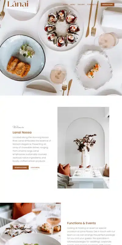 Our Work Hospitality Tourism Website Design Lanai